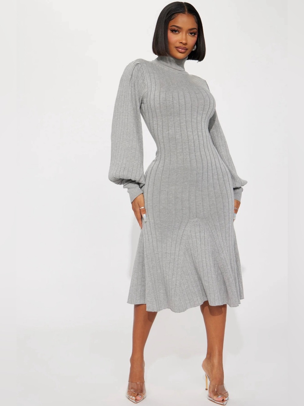 Fashion Nova “Aquarius” Mermaid Sweater Dress